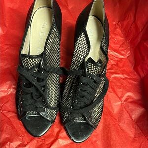 ALDO Black Mesh Women's Shoes
